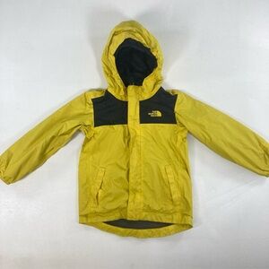The North Face Kids 4T DryVent Rain Jacket Yellow Waterproof Windbreaker School